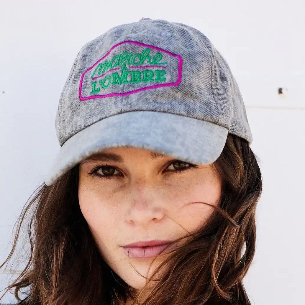 Gorra vaquera estilo camionero de terciopelo para mujer
