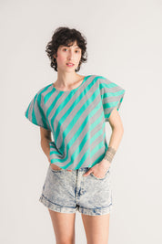 Top verde sin mangas
