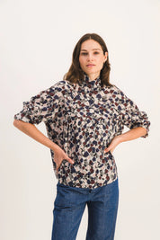 BLUSA DE BOCETOS SIMONE BORDEAUX