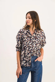 BLUSA DE BOCETOS SIMONE BORDEAUX