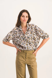 BLUSA SIMONE KAKI SKETCH