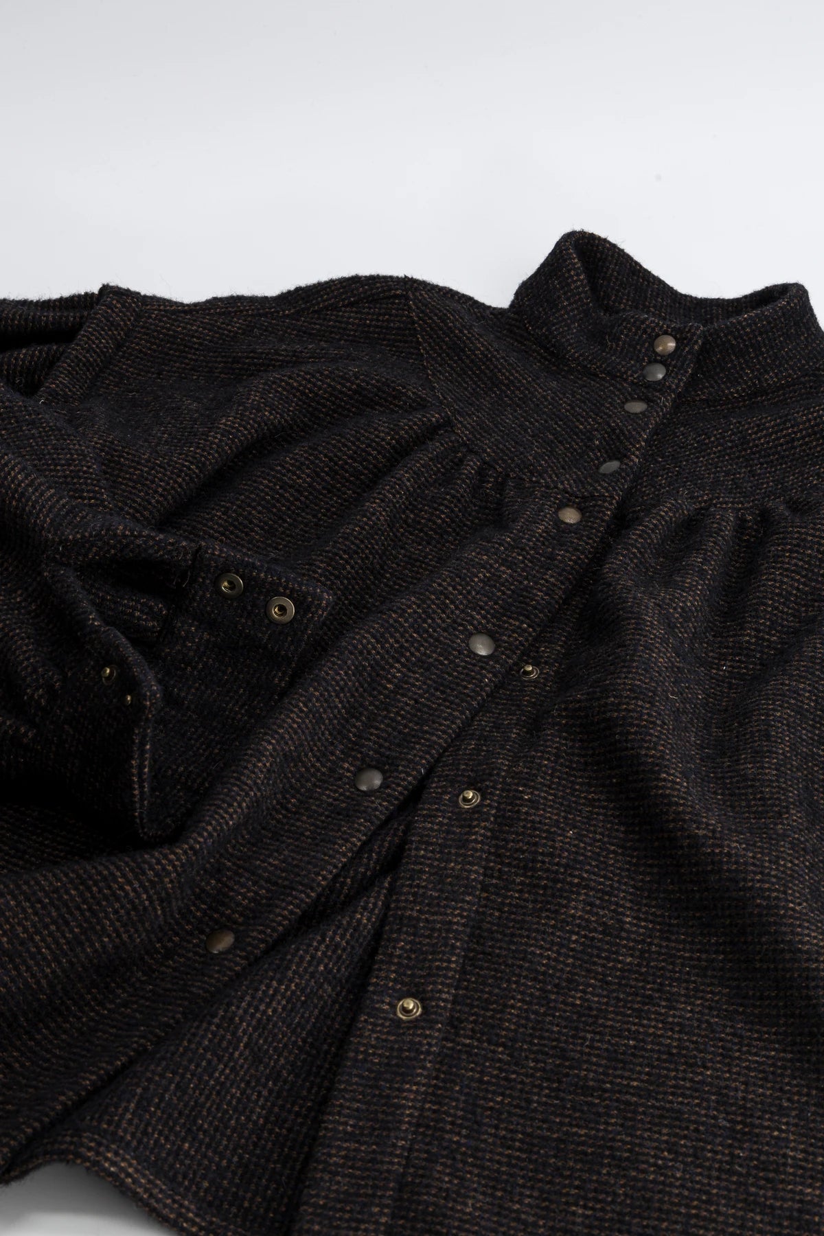blouse col rond laine noir kaia