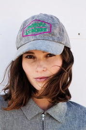 Gorra vaquera negra para mujer
