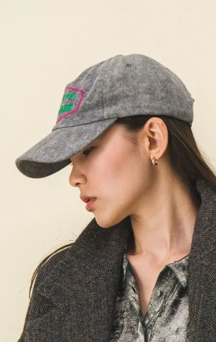 Gorra vaquera negra para mujer