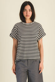 CAMISETA DE TIRANTES UNA NEGRO Y BLANCO