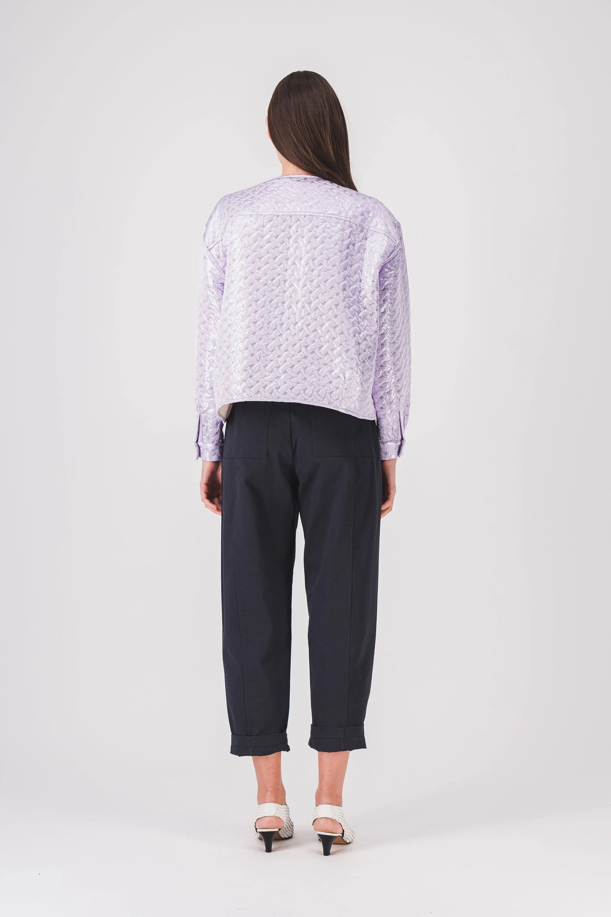 Chaqueta corta para mujer, color lila, Blade Tyler, PE25