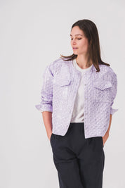 Chaqueta corta para mujer, color lila, Blade Tyler, PE25