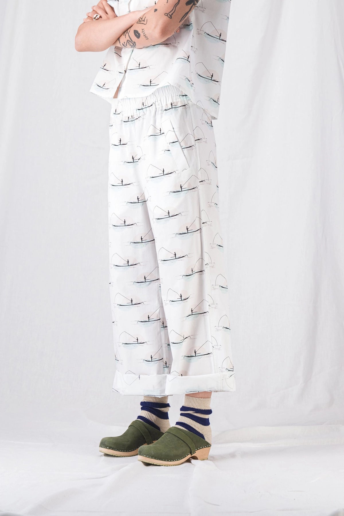 pantalones sueltos de verano para mujer zaho blanco__pe27