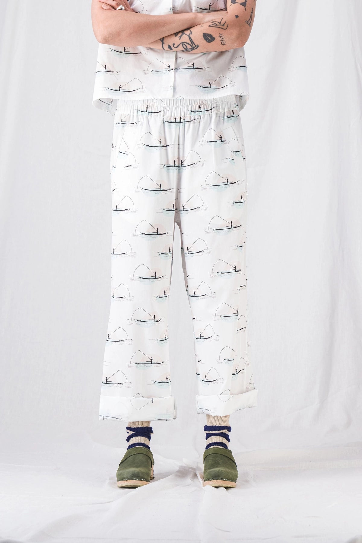 pantalones sueltos de verano para mujer zaho blanco__pe25
