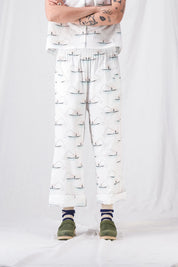 pantalones sueltos de verano para mujer zaho blanco__pe25