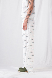 pantalones sueltos de verano para mujer zaho blanco__pe30