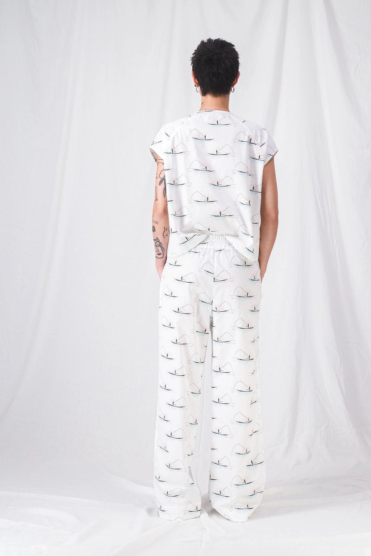 pantalones sueltos de verano para mujer zaho blanco__pe28