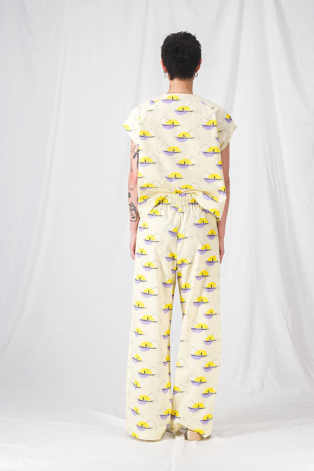 pantalones sueltos de verano para mujer zaho amarillo__pe25