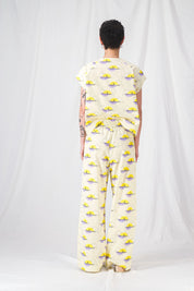 pantalones sueltos de verano para mujer zaho amarillo__pe25