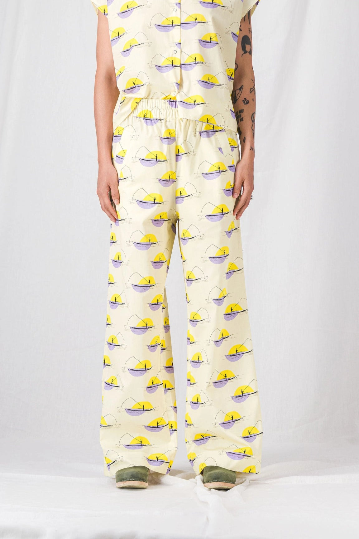 pantalones sueltos de verano para mujer zaho amarillo__pe25