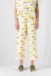 pantalones sueltos de verano para mujer zaho amarillo__pe25