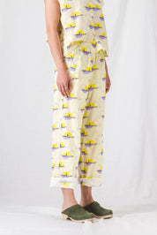 pantalones sueltos de verano para mujer zaho amarillo__pe25
