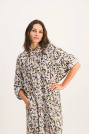 VESTIDO MAHAUT KHAKI SKETCH