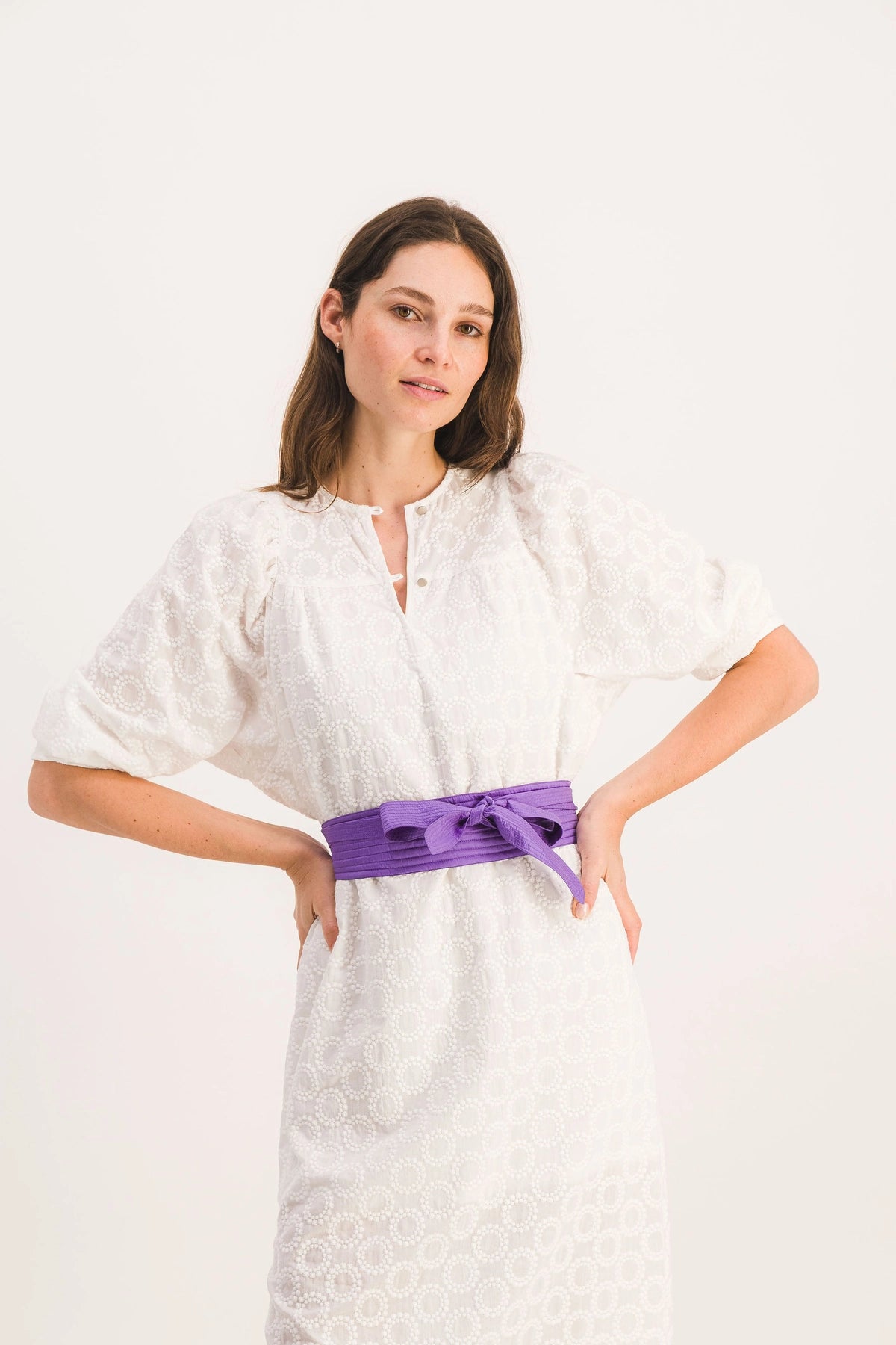 VESTIDO KIKI CON BORDADO INGLÉS