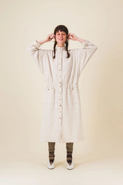robe longue hiver ecrue ida