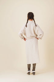 robe longue hiver ecrue ida