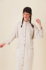 robe longue hiver ecrue ida