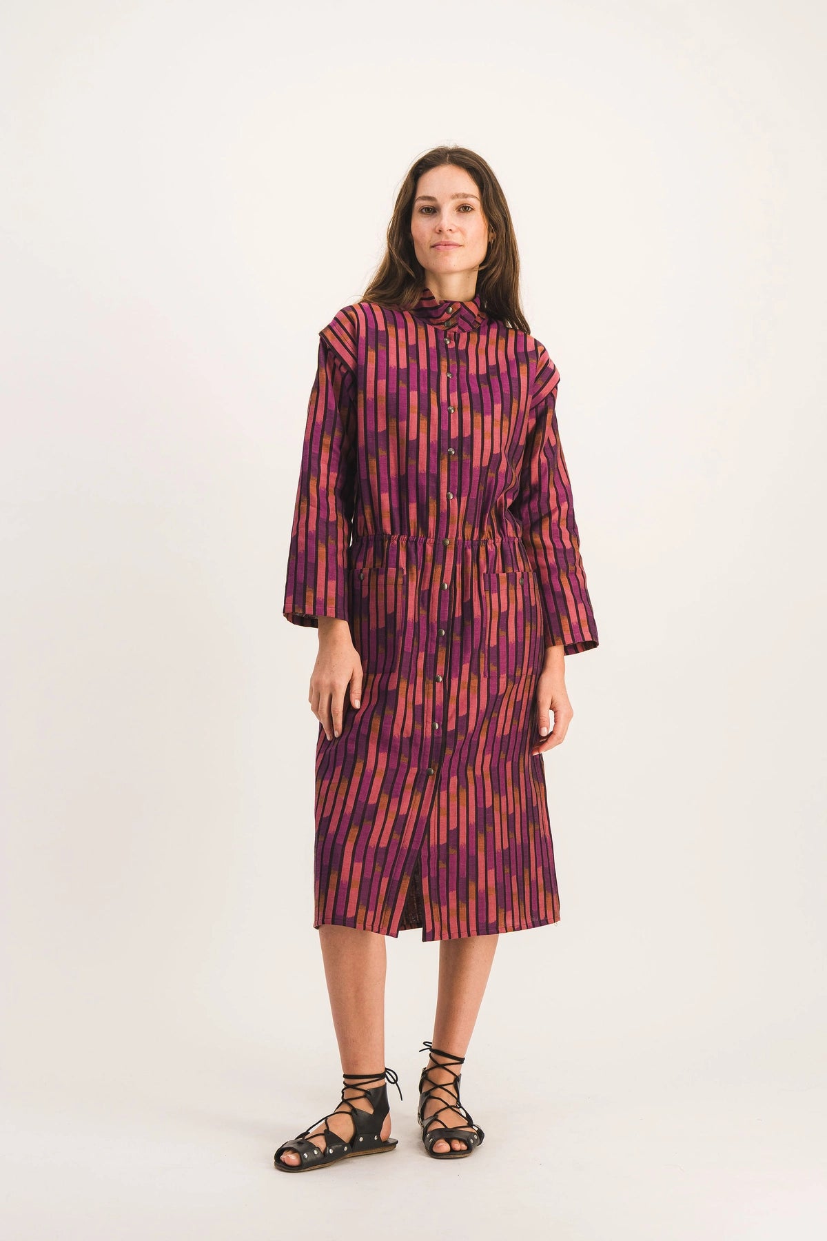 robe-longue-motif-ikat-ida-ikat