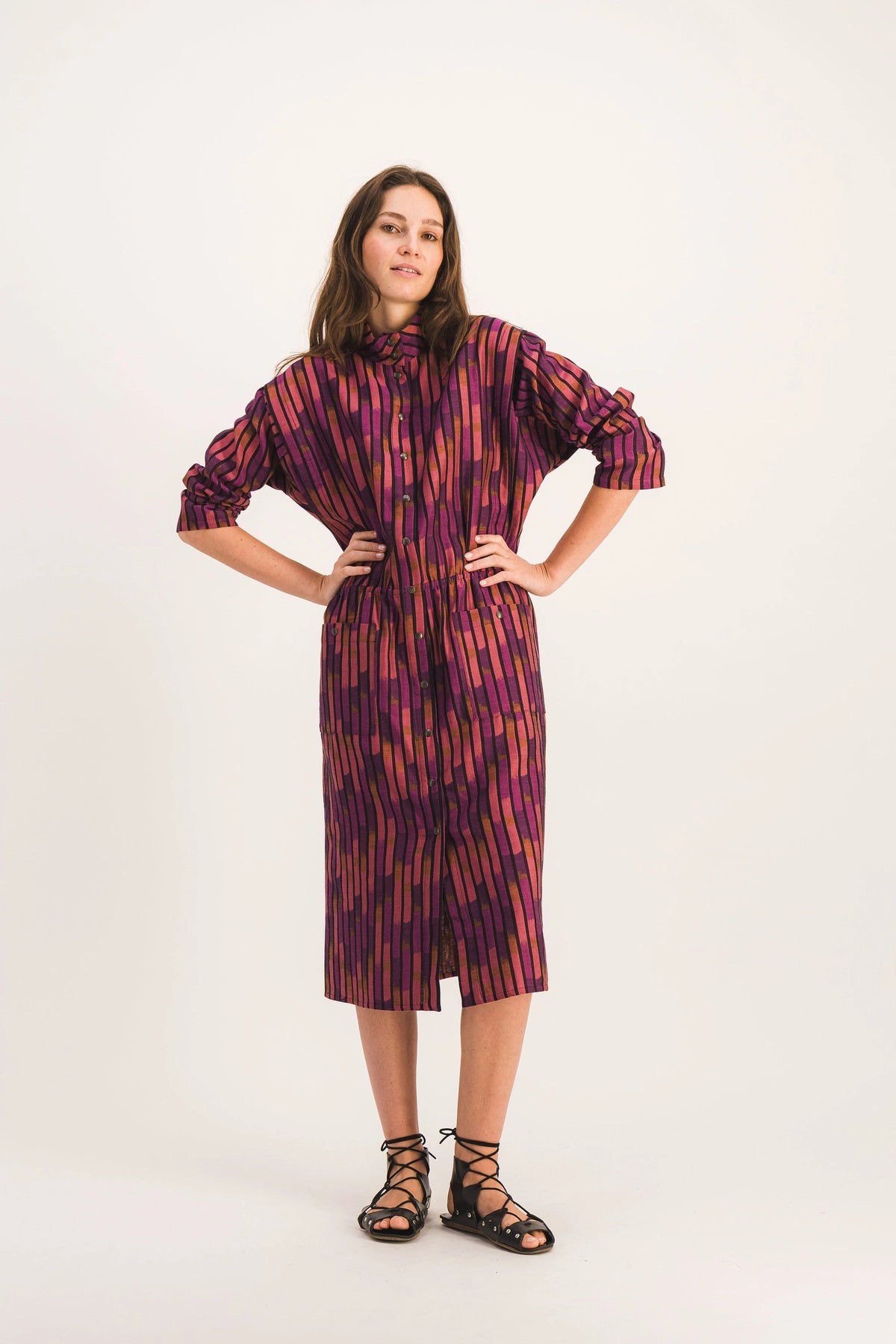 robe-longue-motif-ikat-ida-ikat