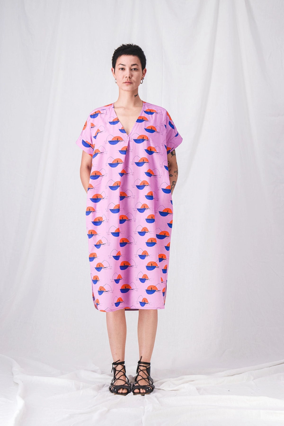 vestido suelto y largo malva__pe25