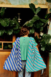 bolso tote verde para mujer