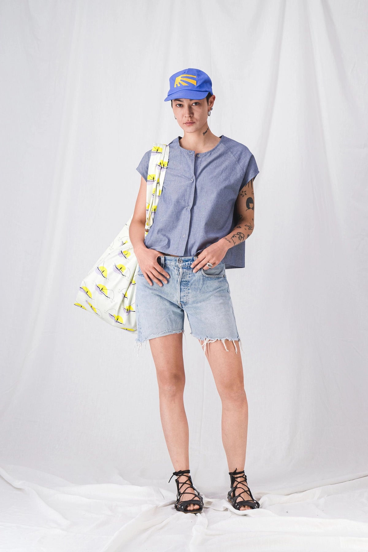 bolso de pesca amarillo para mujer__pe25