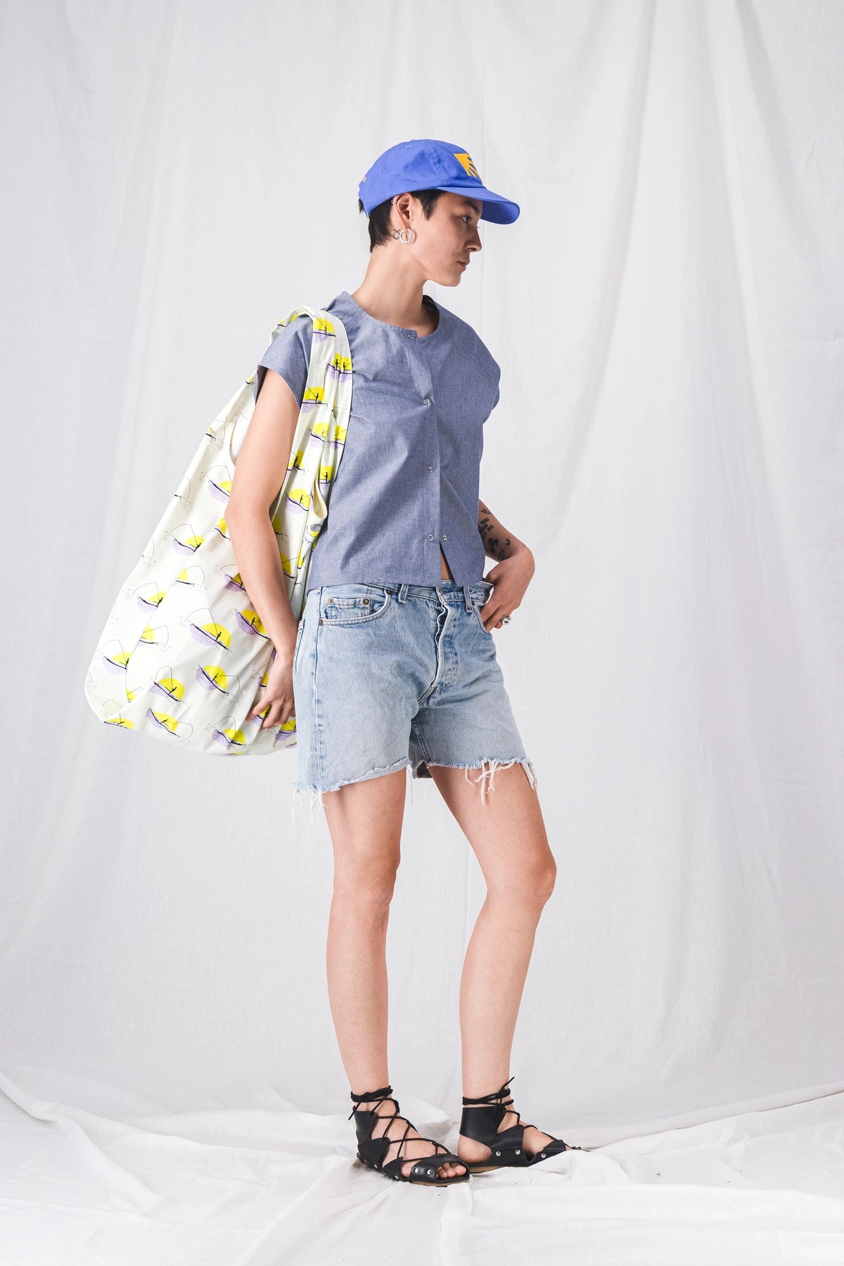 bolso de pesca amarillo para mujer__pe25