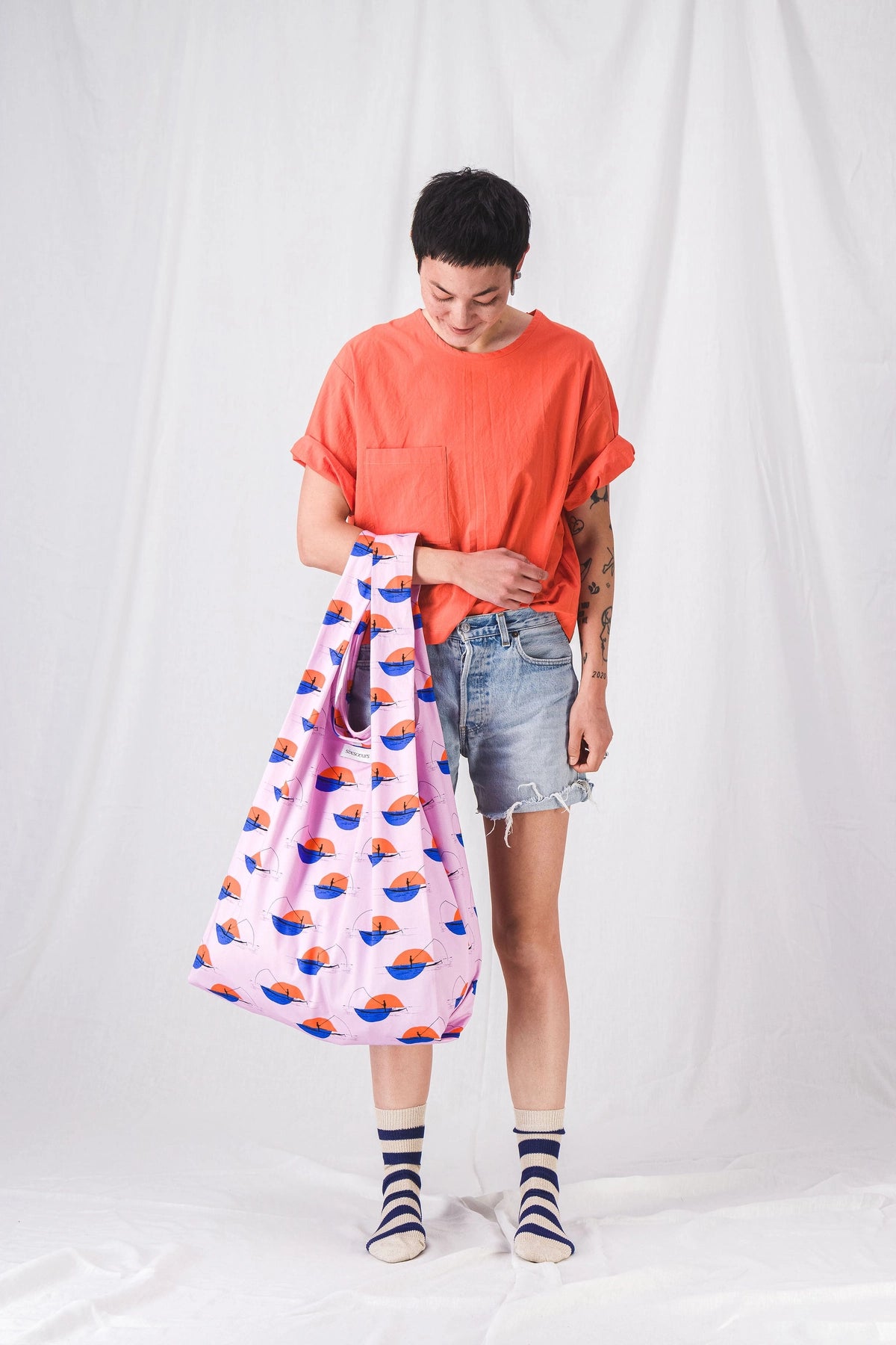 Bolso de pesca morado para mujer__pe25