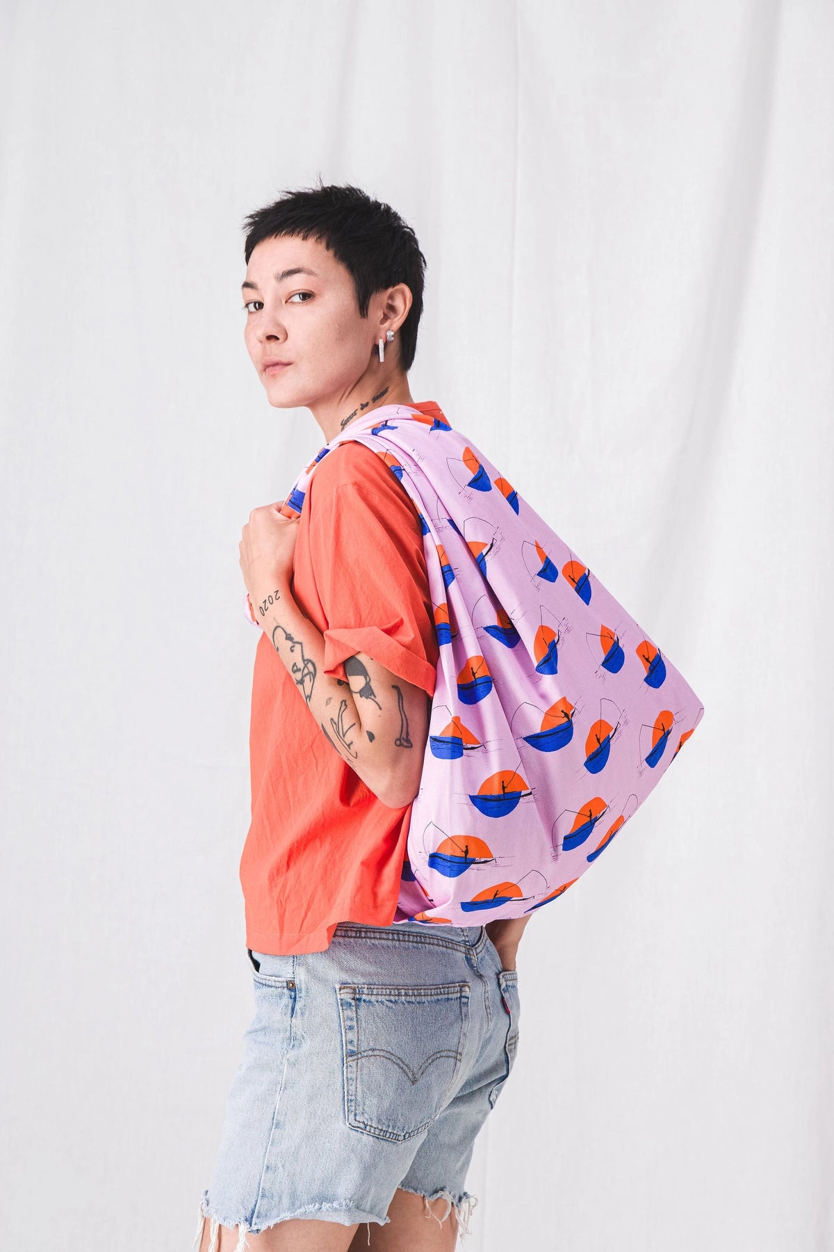Bolso de pesca morado para mujer__pe25