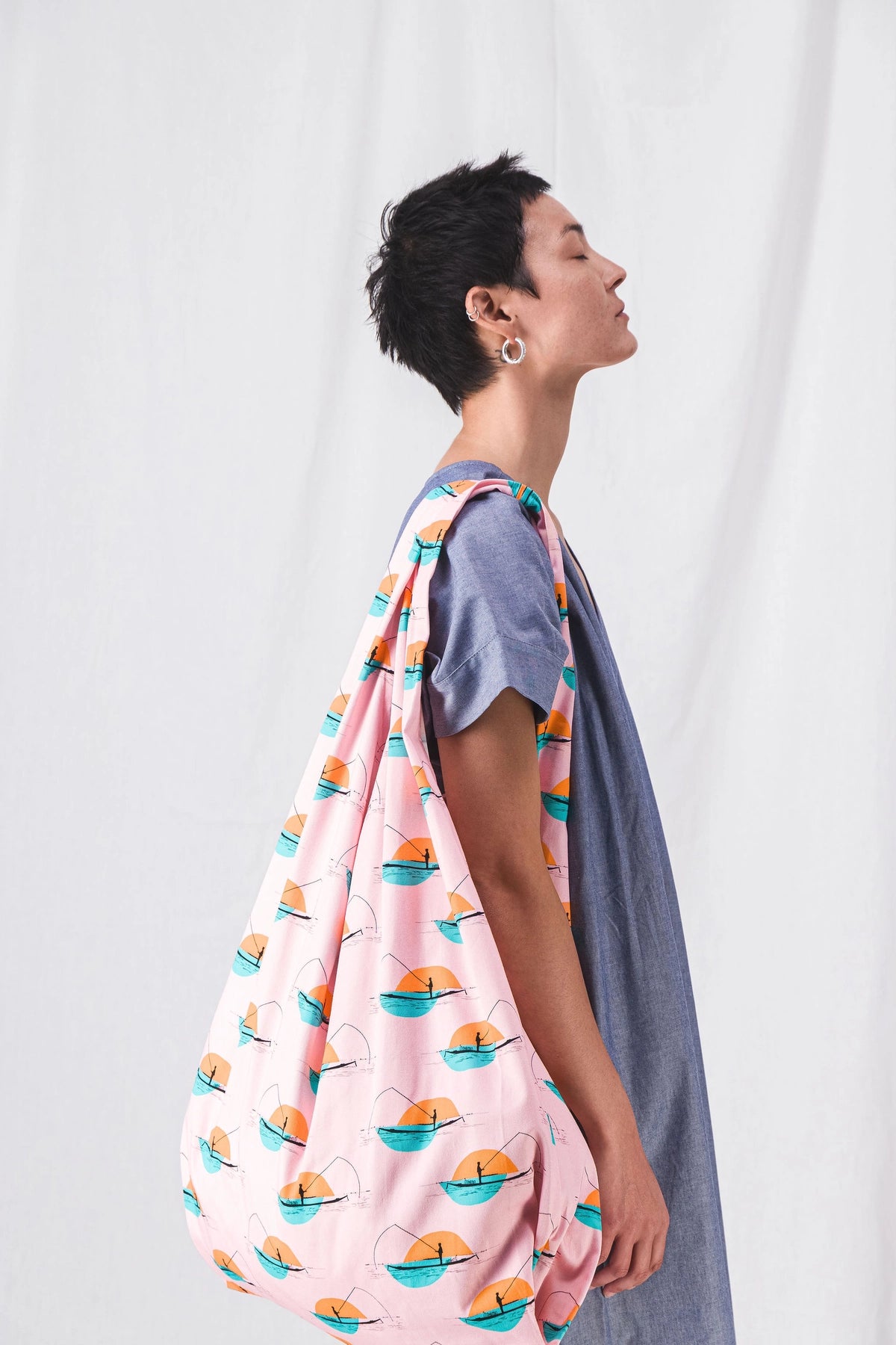 Bolso de pesca rosa para mujer__pe25