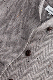 veste femme courte laine grise edita