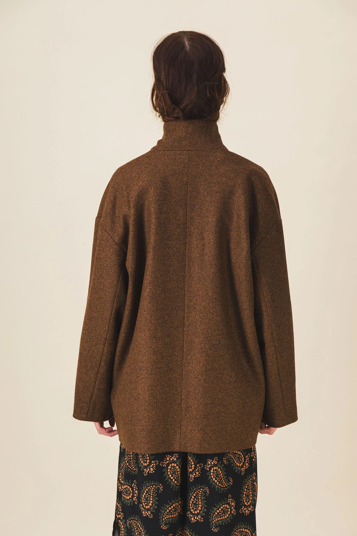 veste femme laine marron max