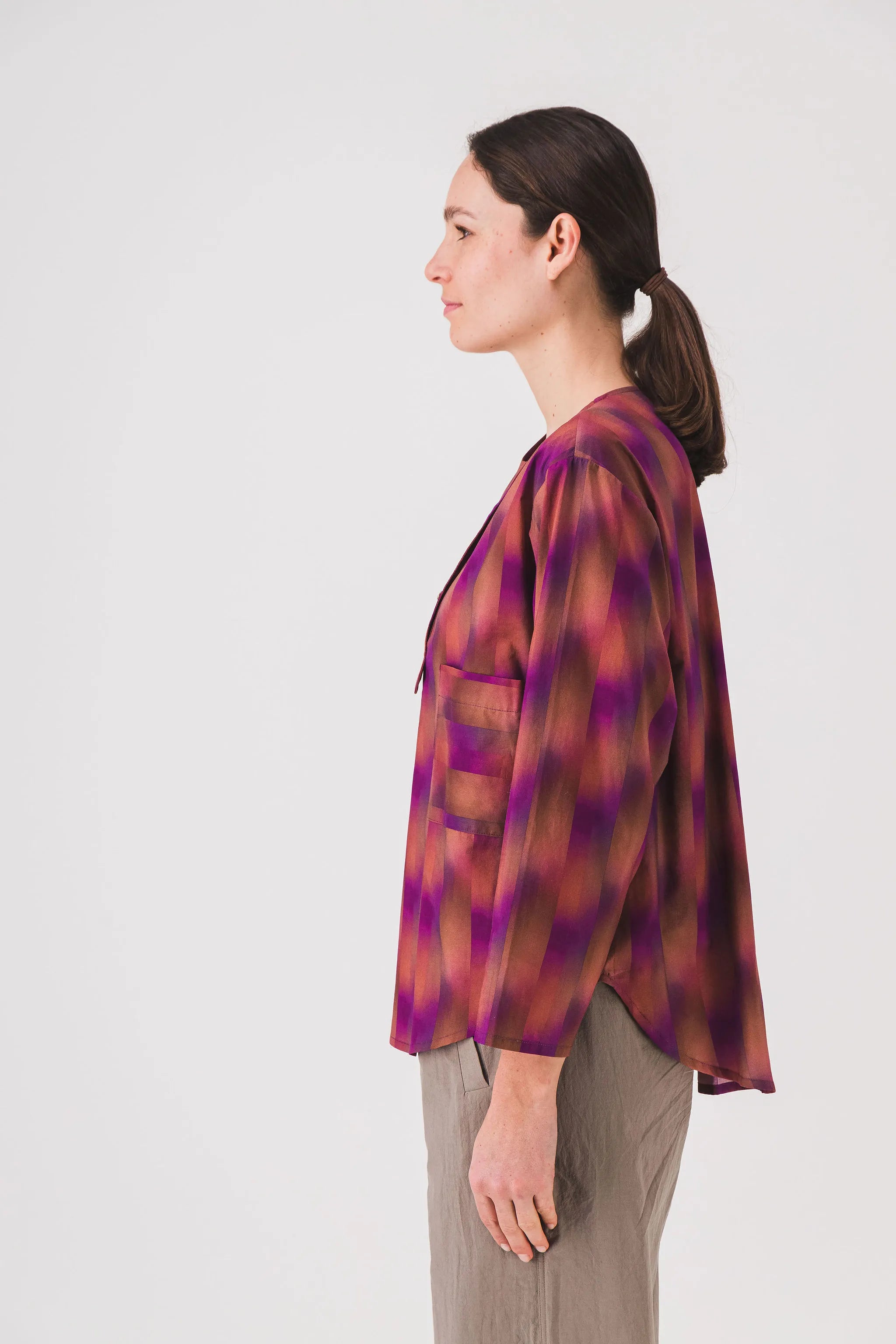 camisa larga estampada de mujer jalana pe25