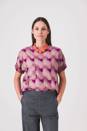 Top de mujer de manga corta con estampado nhoj pe25