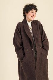 Manteau Yvonne Brun - SIXSOEURS