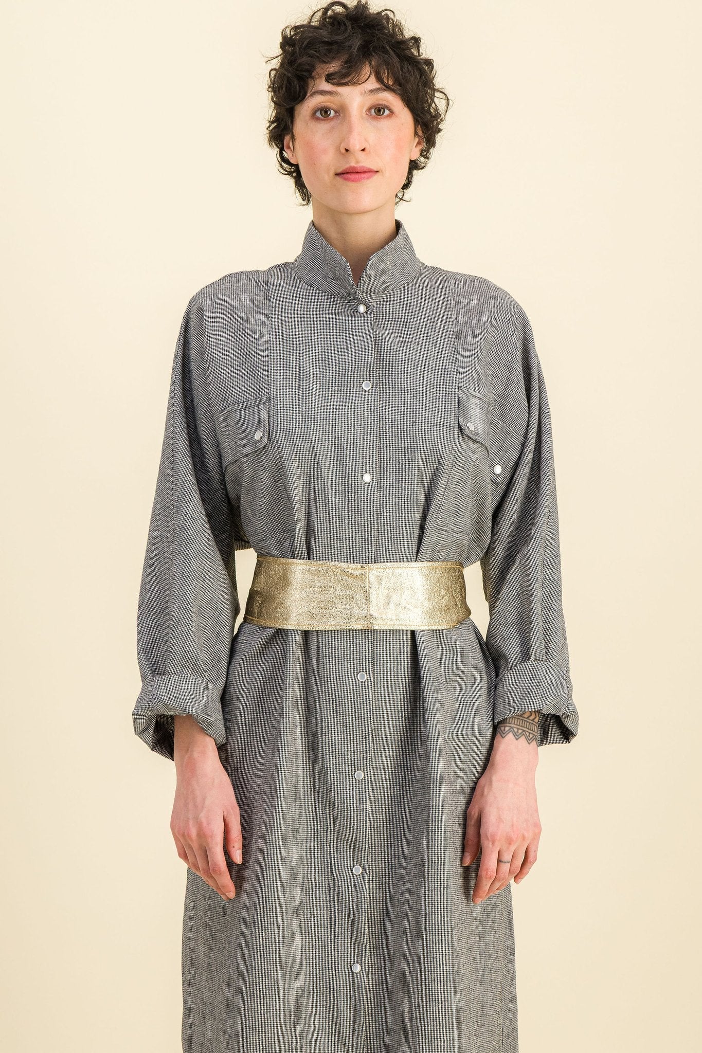 Robe Kamala Pied de Poule - SIXSOEURS