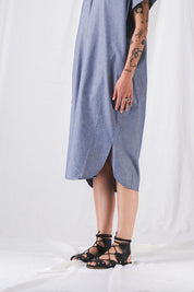vestido de chambray suelto y largo__pe25