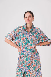 vestido camisero largo con estampado de vocales pe25