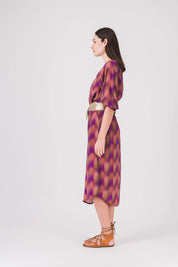vestido largo recto estampado lalou pe25