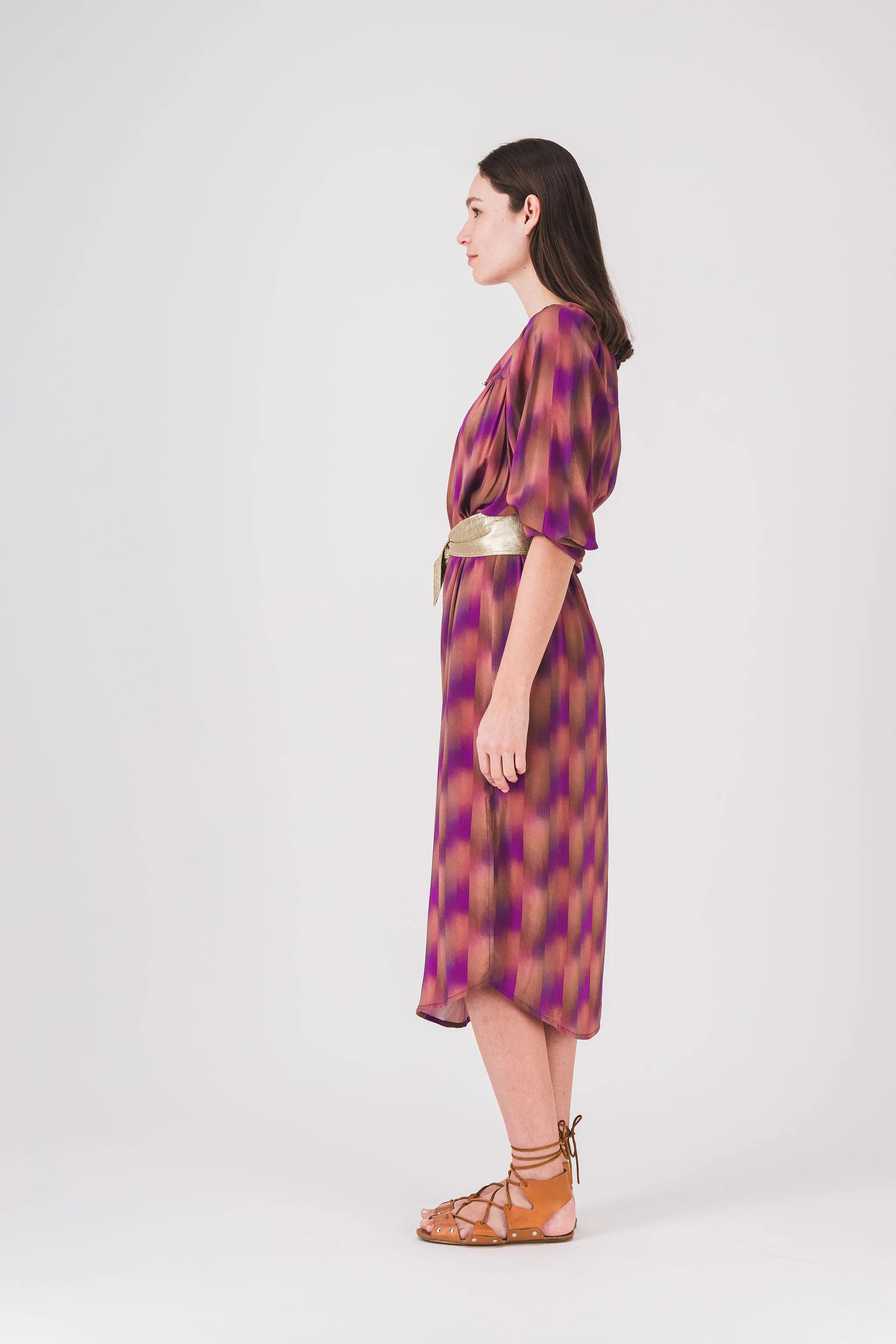 vestido largo recto estampado lalou pe25