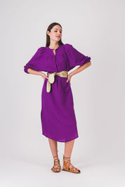 vestido largo recto morado vestido mariette pe25