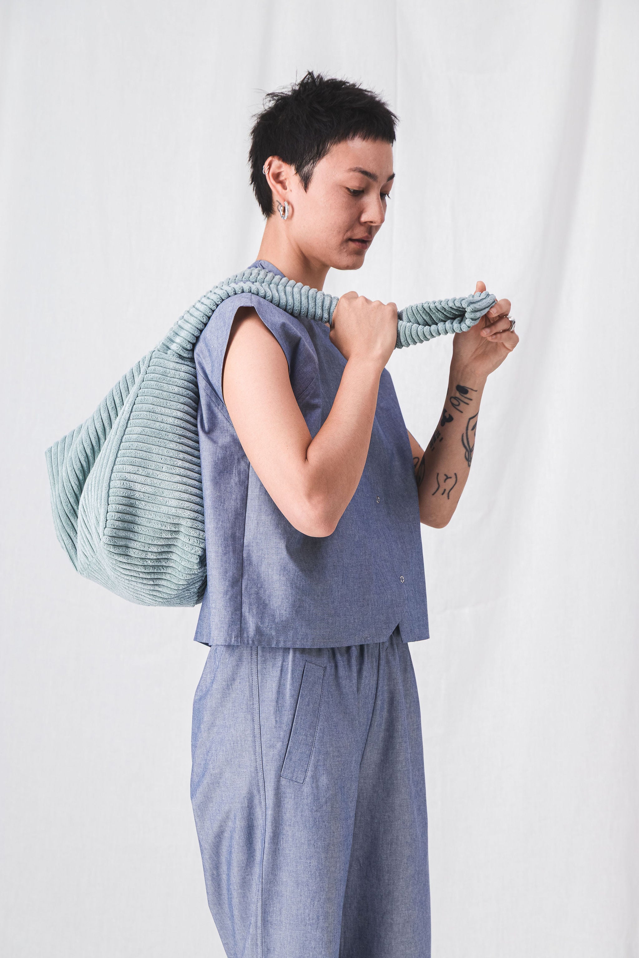 BOLSO DE MENSAJERO POLLY VERDE MAR