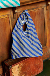 bolso tote azul para mujer
