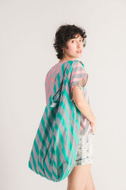 bolso tote verde para mujer