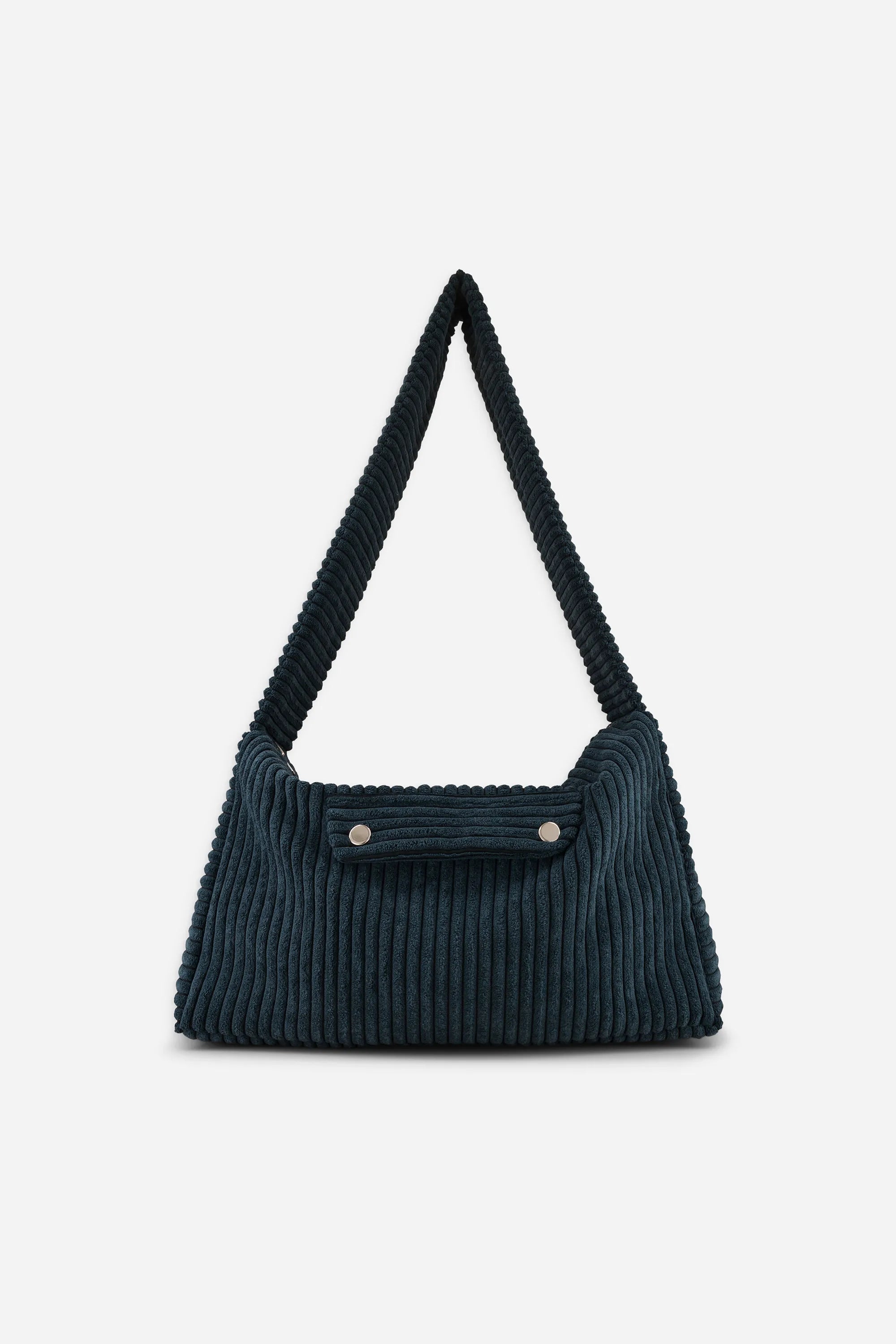 bolso de mano Polly de terciopelo azul marino para mujer, PE25